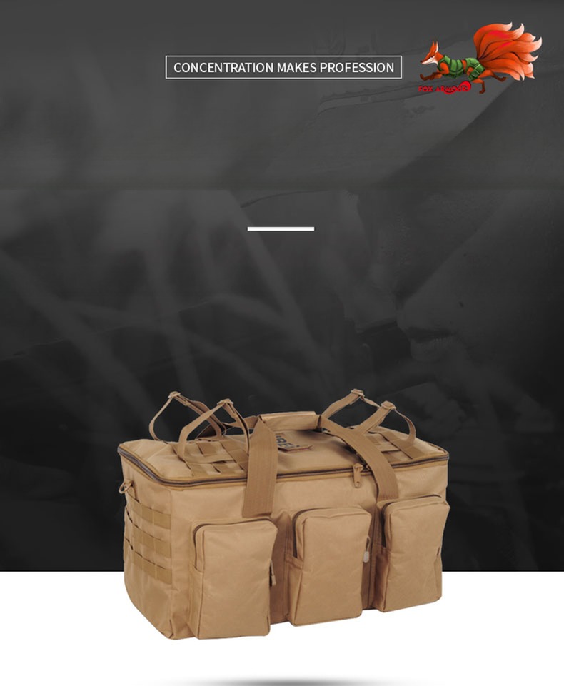Assorted Colors 55L 600D Oxford Fabric Baggy Two Handle Travelling Bag with MOLLES