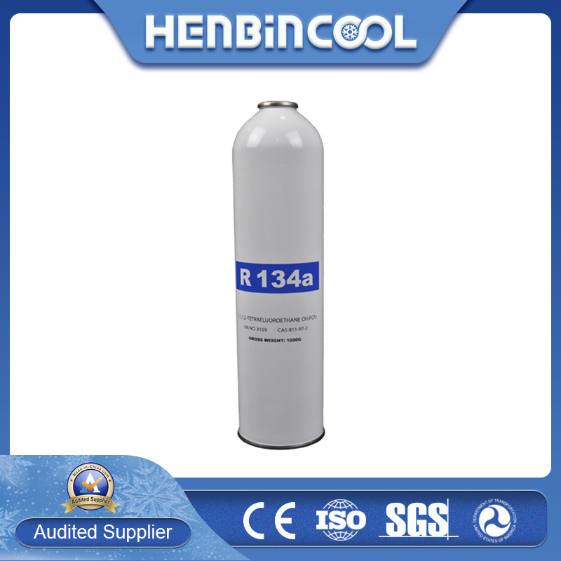 R134A Net. Wt. 1kg Two Slices Can Refrigerant Gas for Car A/C