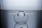 Special blown glass candle holder for party