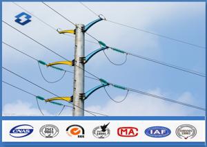 Quality 132KV BS EN 1011-2 Welding Galvanized Steel Tubular Transmission Poles wholesale