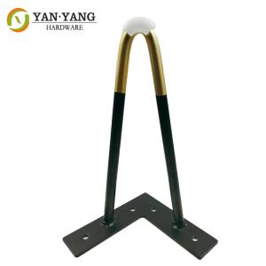 Quality Wholesale Furniture Parts Modern Style Golden Iron Furniture Legs wholesale