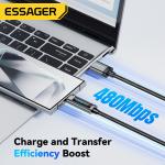 USB 2.0 Type C Charging Cable USB A To USB C 120W ES-X47 Series