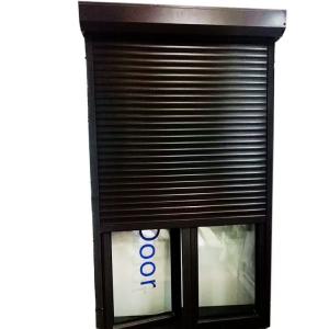 Quality 1.2mm outside Motor Aluminum Rolling Shutter Door Security aluminum roll up counter doors wholesale