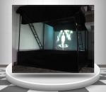3D Transparent Holographic Projection Film 45° Angle High Light Transmittance