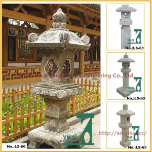 Quality China Antique Outdoor Granite Garden Lamp for Garden wholesale