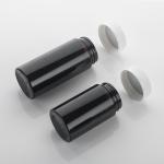 Promotion Plastic Capsule Medical Bottle 8oz Black Empty Plastic Pill Bottle