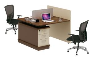 Quality modern melamine 2 seater office workstaion table furniture wholesale