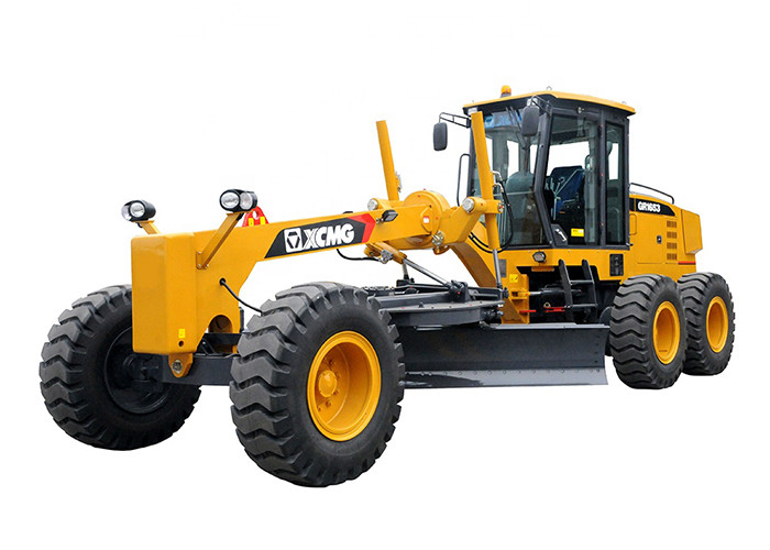 15000kg SHMC Motor Graders GR165 with D6114 Engine , Yellow Or Other Color You Want