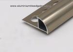 Aluminium Decorative Bullnose Ceramic Tile Edge / Edging Trim For Tile Walls