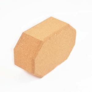 Quality High Density Yoga Cork Bricks Non Slip Surface Yoga Accessories Octagonal Blocks wholesale