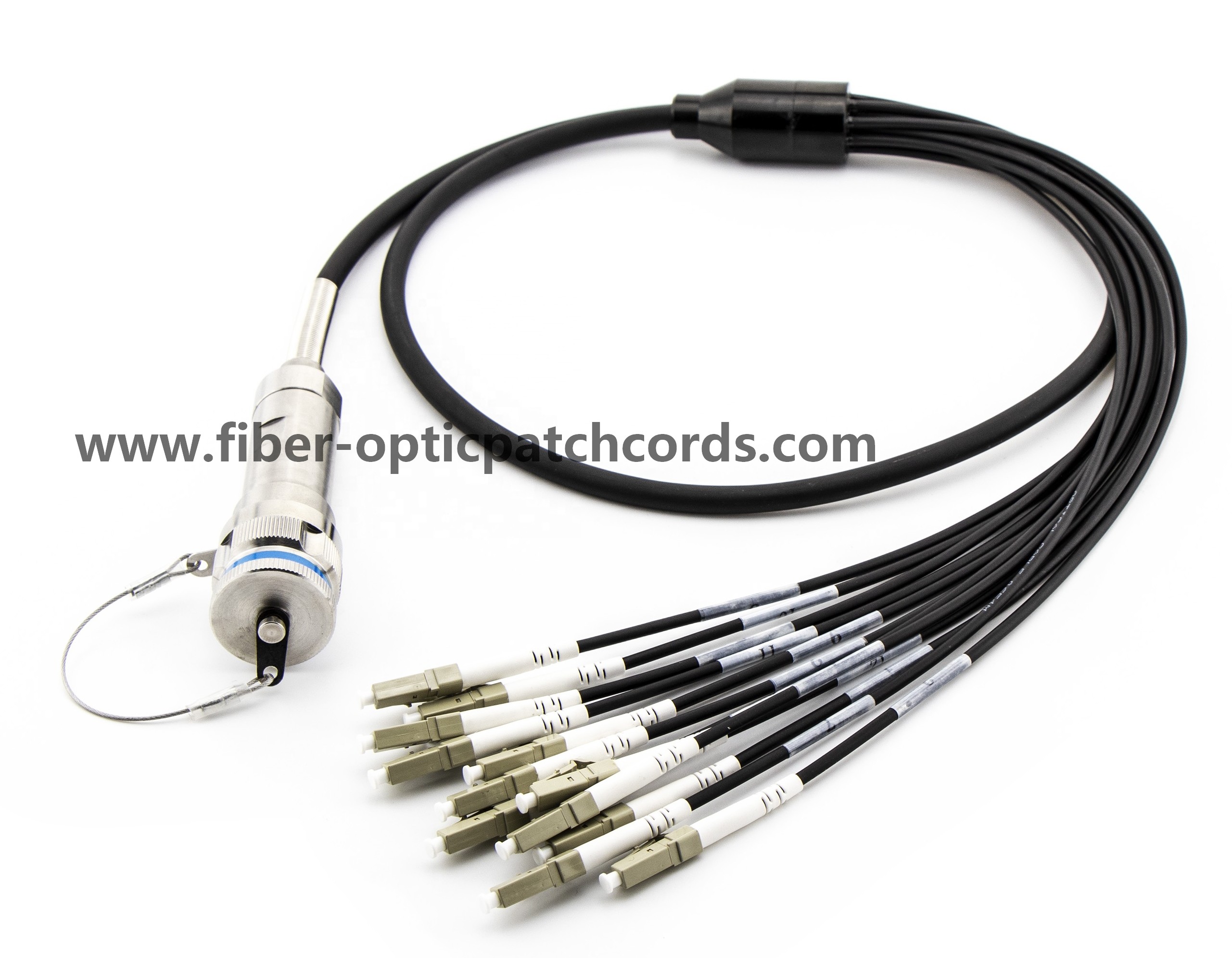CNLINKO YM24 LC Connector 5G Base Station BBU RRU CPRI Optical Fiber Cable IP67 Waterproof