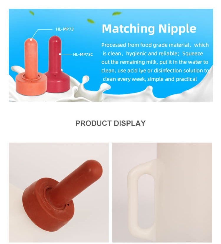 4 Liters Calf Milk Feeding Bottle for Easy Calf Nourishment