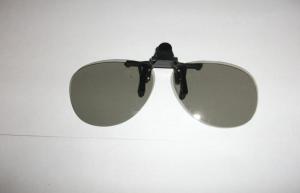 Quality Clip On Plastic Circular Polarized 3D Glasses Efficiency 99.7% wholesale