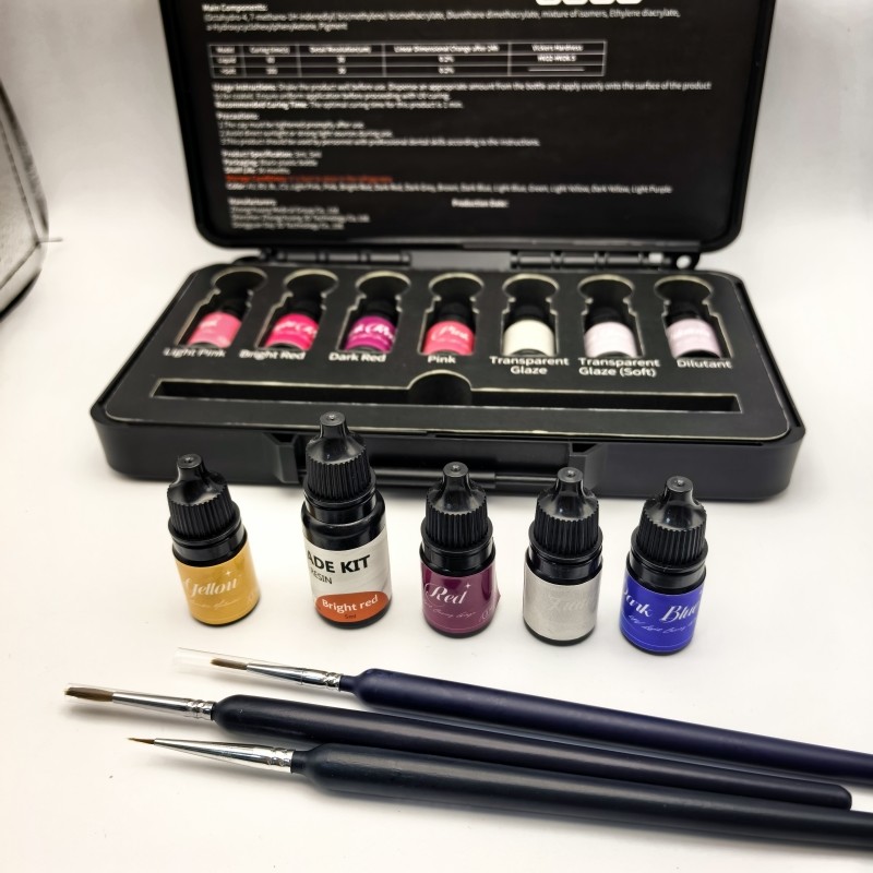 Gum Shade Kit-7Piece Set Achieve Natural Restoration Effect with Good Gloss Retention