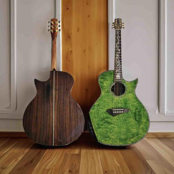 Custom 41 Inch Grand Style 6 Strings Single Cutaway Acoustic Guitar in