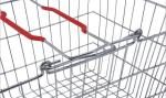 Chrome Plated Metal Shopping Baskets With Handles / Wire Grocery Basket