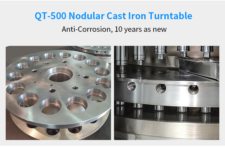QT-500 Nodular Cast Iron Turntable Anti-Corrosion, 10 years as new