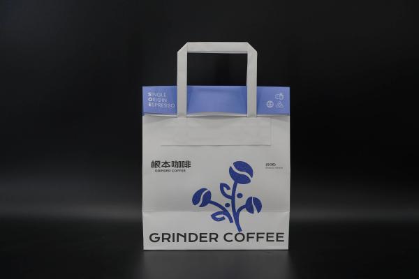 Customized Printing Paper Bags Folding Mouth Personalised Paper Bags With