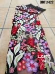 Good quality 3D flowers lace with sequins african lace fabric embroidery fabric