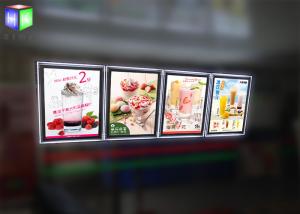Quality Indoor Crystal Frame Movie Poster Display Box Free Standing 6MM Thcikness wholesale