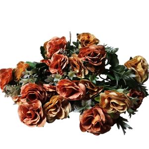 Quality Fabric Artificial Hydrangea Rose Dining Room Desktop TV Cabinet Flower Arrangement wholesale