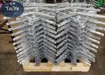 Epoxy Barbed Wire Fence Post Stailess Steel V Shape Chain Link Barbed Wire Arm
