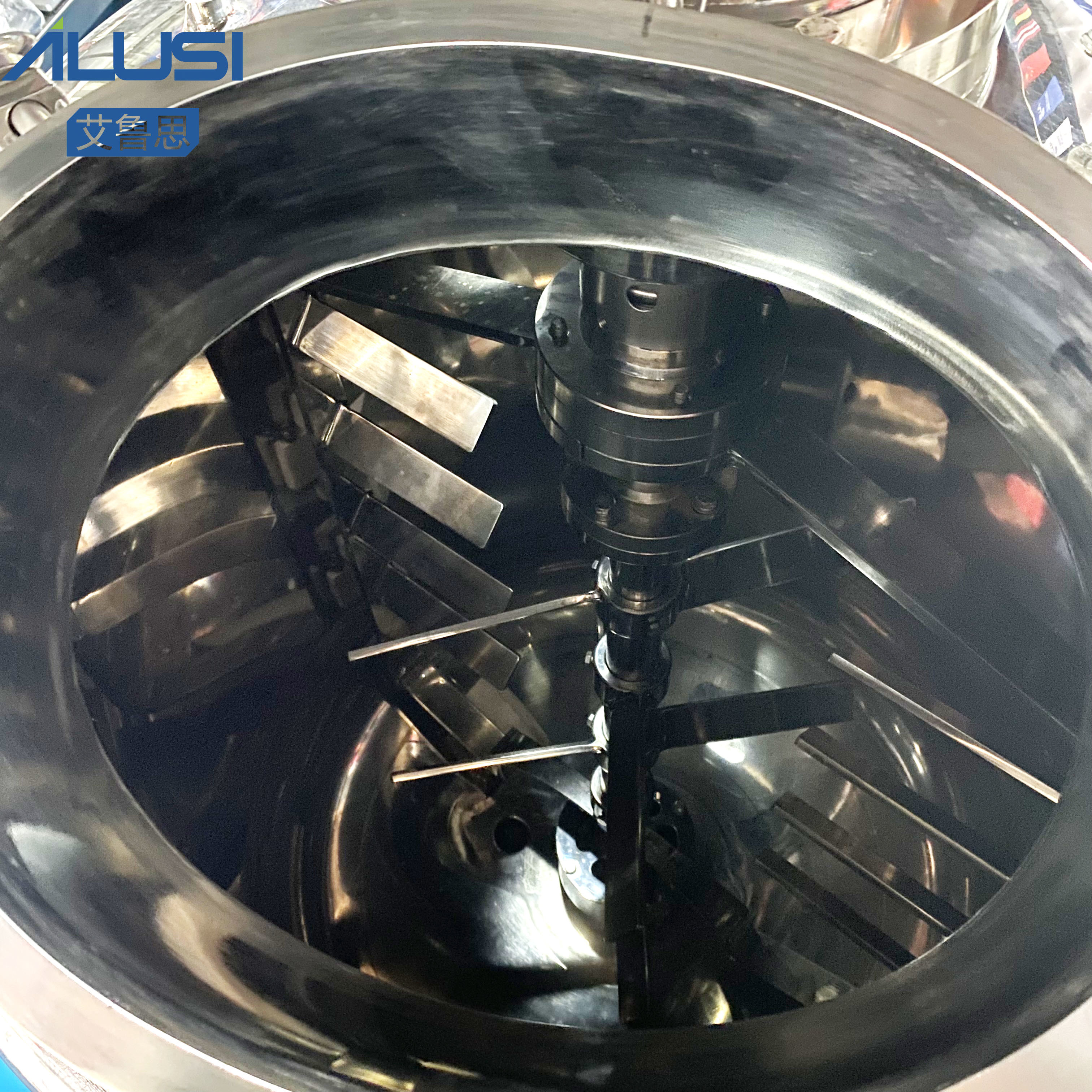Liquid Mixing Tank Cosmetic Cream Vacuum Emulsifying Mixer Equipment