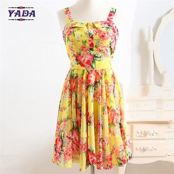 Fashion floral printed club wear cute style ladies high fashion beach summer