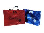 Non Woven Carry Bag , 75g Coated Unwoven Fabric Shopping Bags With Butterfly Bow
