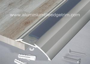 Quality Anti Slip Aluminium Floor Trims Threshold Ramp Edging Profile With PVC Rubber wholesale