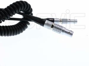 Quality Eonvic 5 PIN Male to 4 PIN Male TIME Code Coiled Cable RED Epic Camera Ambient LOCKIT Box wholesale