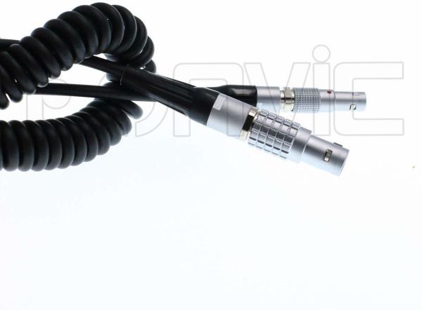 Eonvic 5 PIN Male to 4 PIN Male TIME Code Coiled Cable RED Epic Camera Ambient