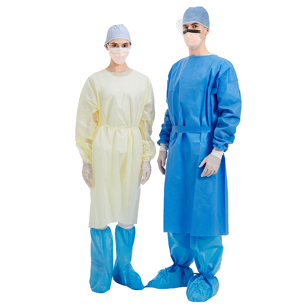 40gsm Sms Surgical Gown , Disposable Medical Garments EN13795