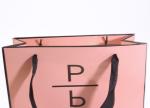 Accurate Printing Pink Paper Carrier Bags , Fancy Boutique Shopping Bags