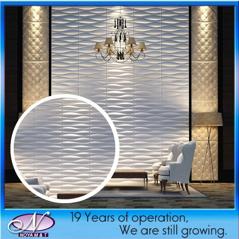 Acoustic Sound Insulation 3D PVC Wall Panel for Interior Decorative