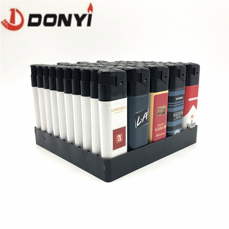 New Arrival Factory Wrapped Sticker Item of Cheap Electric Disposable Lighter for Souvenir Gift Cigarette Lighter
