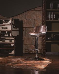 Quality antique black leather bar stool with aluminium shell,#K623AB wholesale