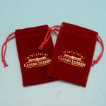Colorful Drawstring Jewelry Bag For Christmas Gifts Customized Logo Printing