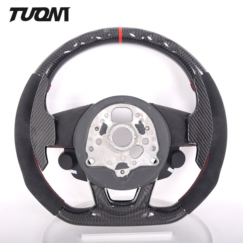 Audi RS3 S3 A3 A4 RS4 Alcantara Carbon Fiber Steering Wheel OEM Wheels