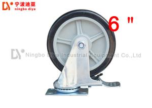 Quality Grey Heavy Duty Metal Caster Wheels ZP SC 6 PU 6 Inch Polyurethane Caster Wheels wholesale
