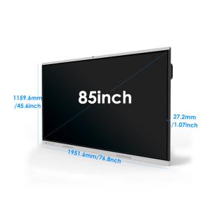 Quality 85inch Meeting Room Sliver Interactive Smart Board wholesale