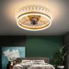Buy cheap 30W Modern Crown Ceiling Lights Fans Lamp LED Remote Control Changeable from wholesalers
