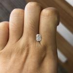 0.96 Carat CVD Radiant Lab Diamond Clarity VS1 Color D OEM ODM
