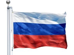 Quality Promotional Custom Polyester Flags , 100D Russia National Flag 90*150cm wholesale