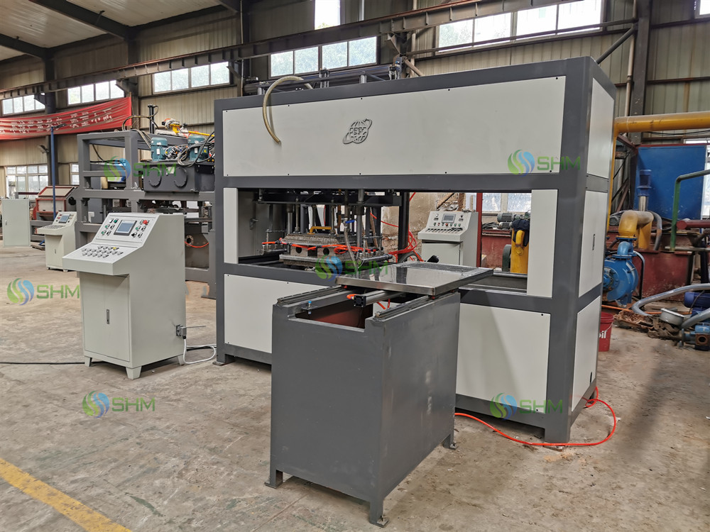 PLC Controlled Paper Casting Runner Forming Machine for Foundry With Hot Press Equipment