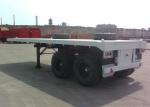50T Capacity 20ft 2 Drum Axles Heavy Duty Container FlatBed Semi Trailer
