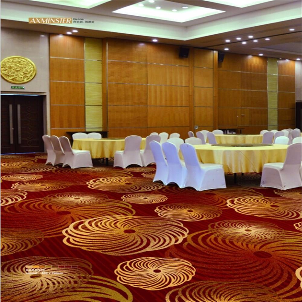 Red Axminster commercial boardroom carpet