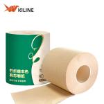 4 Ply Soft Unbleached Bamboo Tissue Paper Roll Water Soluble Embossed Brown