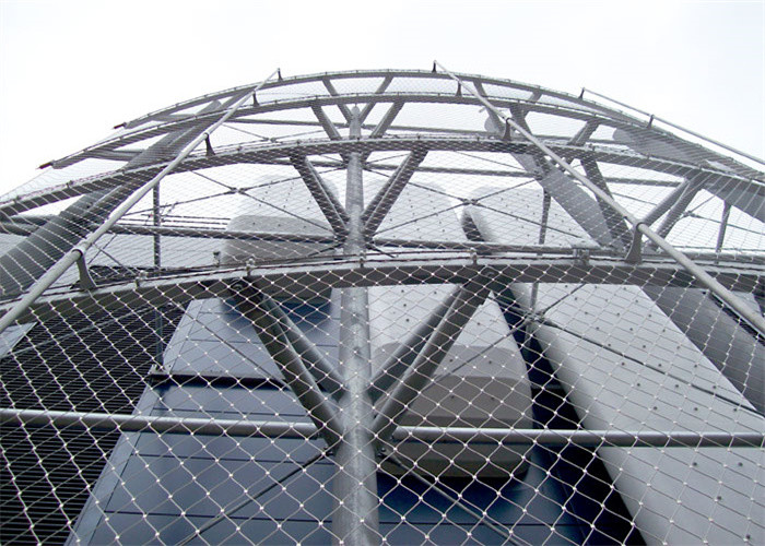 Ferruled Stainless Steel Wire Rope Fence Mesh 7x7 1.5mm Architectural Stainless Steel Wire Mesh
