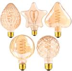 Five Pointed Star Edison LED Filament Bulb AC 220V 240V 3000K 800lm